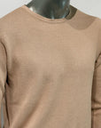 S3-0315 Maglia Girocollo Cotone Ultrasoft Sabbia Man