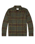 W4-856 Overshirt Check Army Green Man