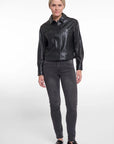 S5-AKAYA Giacca Traforata Black