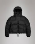 W4-15150 Piumino Alta Short Puffer Black Woman