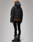 W4-15150 Piumino Alta Short Puffer Black Woman