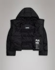 W4-15150 Piumino Alta Short Puffer Black Woman