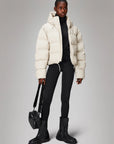 W4-15150 Piumino Alta Short Puffer Dune Woman