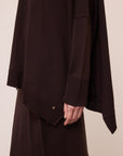 W6-DK9379 Maglia Scollo V Aubergine
