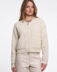 W6-BENTO Cardigan Corto Birch Embroidery