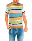 S4-BENNY T-Shirt Rigata Multicolor Var.1 Man