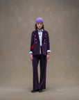 WD5-FD3623 Giacca Doppiopetto Velour Blu/Viola Woman