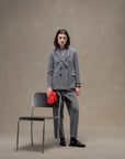 WD5-FD3612 Giacca Doppiopetto Cashmere Touch Grey Woman