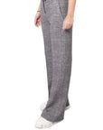 WD3-FD2887 Pantalone Overcheck Gray Woman