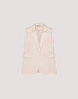 SD5-3417 Giacca Senza Maniche Satin Linen 813 Premium Woman