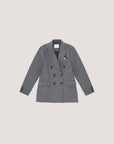 WD5-FD3612 Giacca Doppiopetto Cashmere Touch Grey Woman