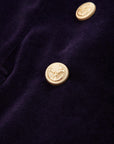 WD5-FD3623 Giacca Doppiopetto Velour Blu/Viola Woman