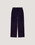 WD5-FD3626 Pantalone Wide Leg Velour Blu/Viola Woman