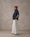 SD6-FD3821 Pantalone Masculine Light Fleece Simply White