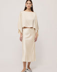 S6-DT9198 Coprispalle Kimono in Viscosa Latte