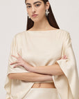 S6-DT9198 Coprispalle Kimono in Viscosa Latte