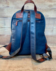 523 Zaino Business Pelle Vegetale Blue