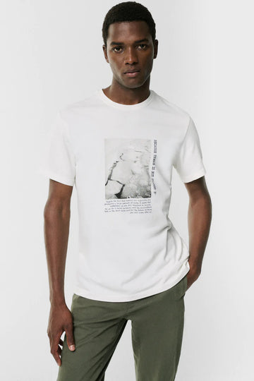 W2-Serta T-Shirt Stampa White Man