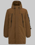 W6-SOILMARK Long Down Jacket Brown Man
