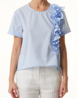 S5-45053 Blusa con Rouche Glass