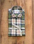 W3-RKUN5W Camicia Regular Quadri Lime Man