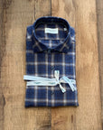 W3-RKUN5W Camicia Regular Quadri Blu Man