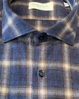 W3-RKUN5W Camicia Regular Quadri Blu Man