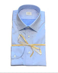 W3-SMTFWG Camicia Slim Wash&Wear Azzurra Man