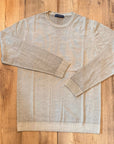 W2-0002 Maglia Lana Girocollo Beige30 Man