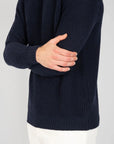 UW4-REBEL Maglia JAMES DEAN Gircollo Blu Notte Man