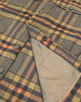 W4-856 Overshirt Check Army Green Man