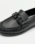S5-90009 Mocassino Basso Strass Nero