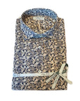 S5-615 Camicia Lino Fantasia Blue/Brown Man