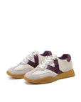 US5-9753 Sneaker White/Bordeaux Man