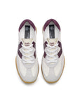US5-9753 Sneaker White/Bordeaux Man