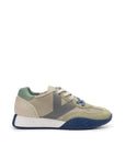 US5-9758 Sneaker Khaky/Avio/Beige Man