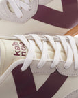US5-9753 Sneaker White/Bordeaux Man
