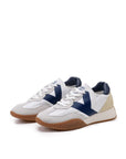 US5-9313 Sneaker White/Navy Man