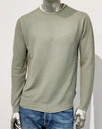 S5-2125 Maglia Girocollo Cotone Salvia Man