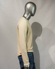 S5-2125 Maglia Girocollo Cotone Ecru Man