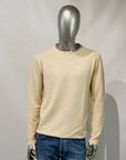S5-2125 Maglia Girocollo Cotone Ecru Man
