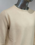 S5-2125 Maglia Girocollo Cotone Ecru Man