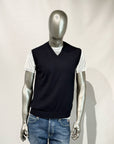 S5-2110 Gilet Scollo V Rasato Notte Man