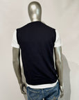 S5-2110 Gilet Scollo V Rasato Notte Man