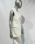 SD5-3417 Giacca Senza Maniche Satin Linen 813 Premium Woman
