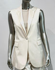 SD5-3417 Giacca Senza Maniche Satin Linen 813 Premium Woman