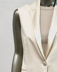 SD5-3417 Giacca Senza Maniche Satin Linen 813 Premium Woman