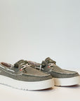S5-JAMES GRIP Mocassino Canvas Green Man