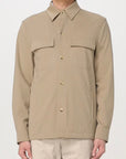 S5-3272 Giacca Overshirt Beige