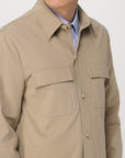 S5-3272 Giacca Overshirt Beige
